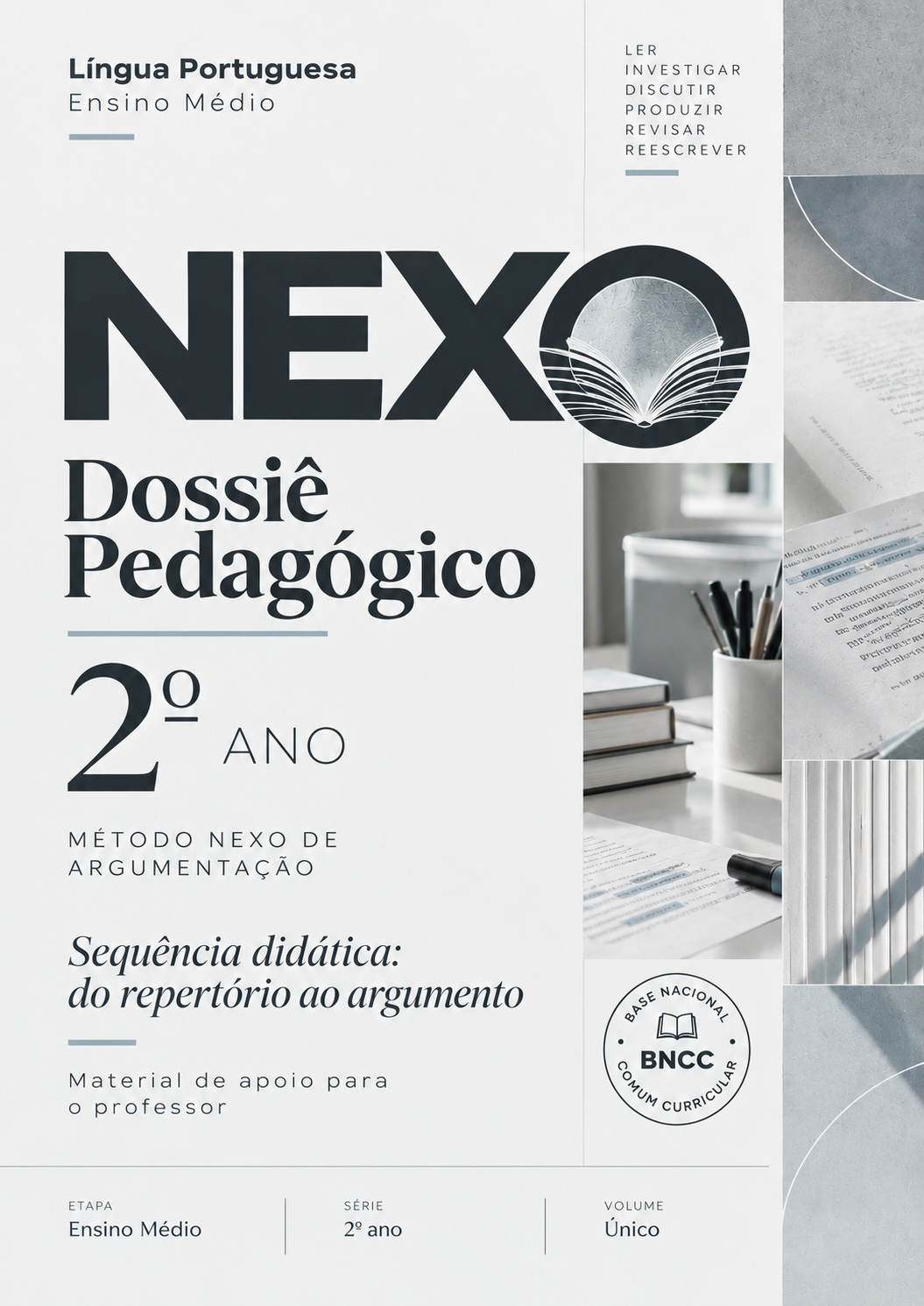 Capa NEXO — Dossiê Pedagógico, Língua Portuguesa, 2º ano