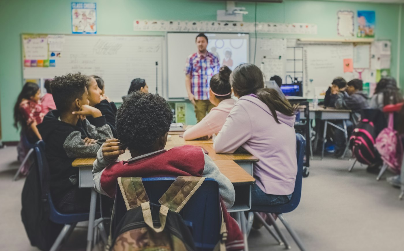 Alunos em sala de aula